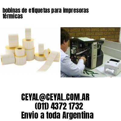 bobinas de etiquetas para impresoras térmicas