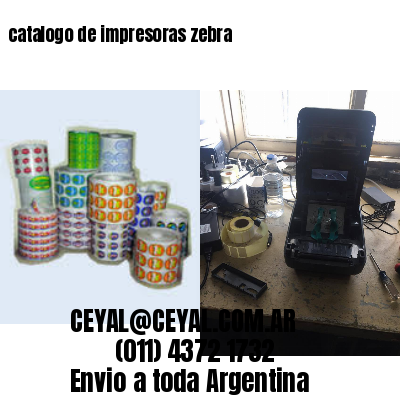 catalogo de impresoras zebra