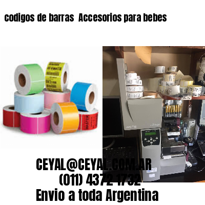codigos de barras 	Accesorios para bebes