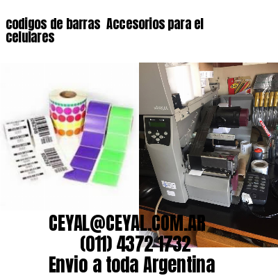 codigos de barras 	Accesorios para el celulares