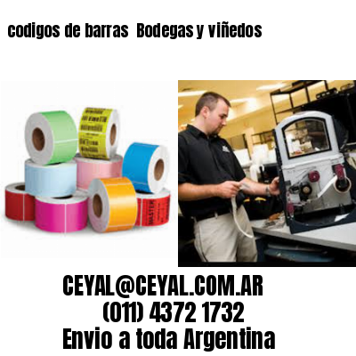 codigos de barras 	Bodegas y viñedos