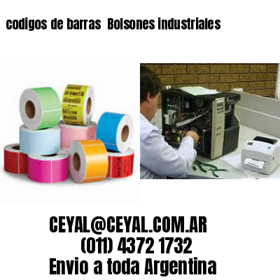 codigos de barras 	Bolsones industriales