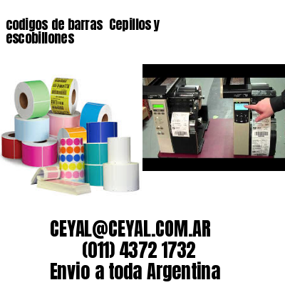 codigos de barras 	Cepillos y escobillones