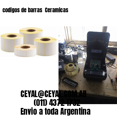 codigos de barras 	Ceramicas