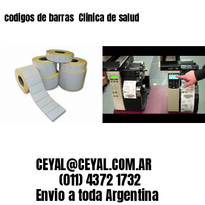 codigos de barras 	Clinica de salud