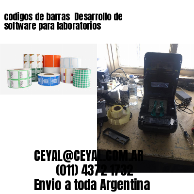 codigos de barras 	Desarrollo de software para laboratorios