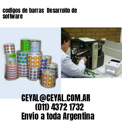 codigos de barras 	Desarrollo de software