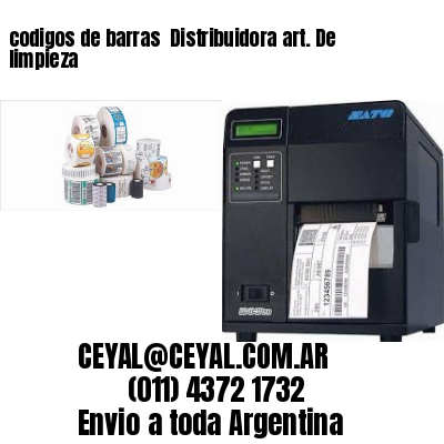 codigos de barras 	Distribuidora art. De limpieza