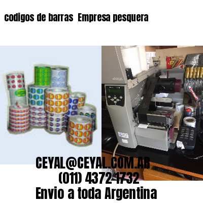 codigos de barras 	Empresa pesquera