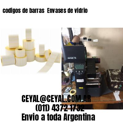 codigos de barras 	Envases de vidrio