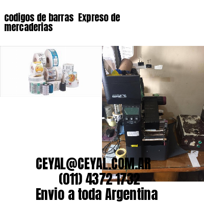 codigos de barras 	Expreso de mercaderias