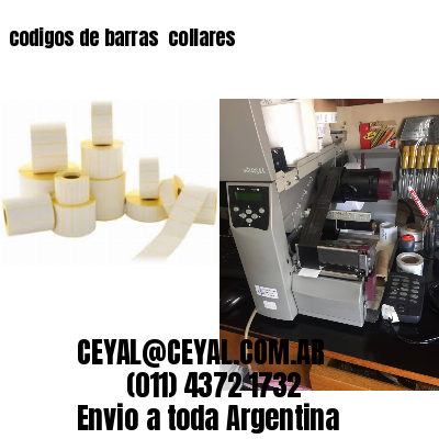 codigos de barras 	collares