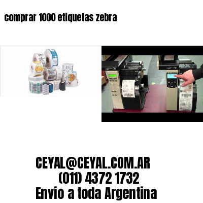 comprar 1000 etiquetas zebra