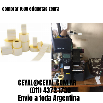 comprar 1500 etiquetas zebra