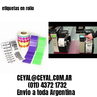 etiquetas en rollo