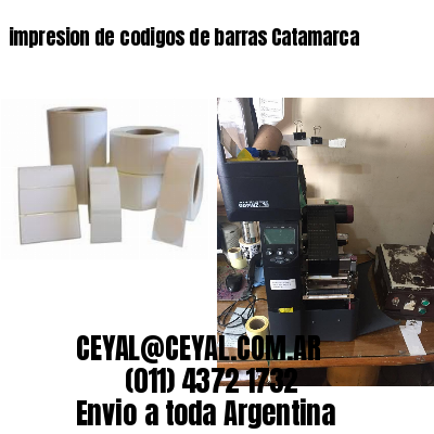 impresion de codigos de barras Catamarca