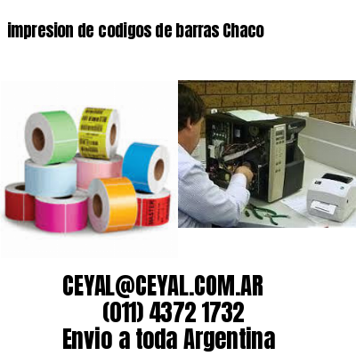 impresion de codigos de barras Chaco