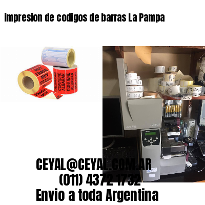 impresion de codigos de barras La Pampa