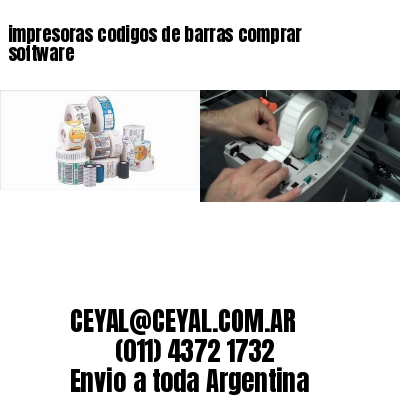 impresoras codigos de barras comprar software