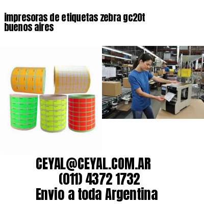 impresoras de etiquetas zebra gc20t buenos aires