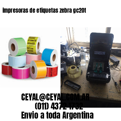 impresoras de etiquetas zebra gc20t