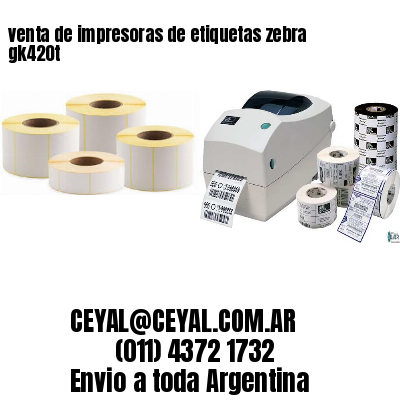 venta de impresoras de etiquetas zebra gk420t