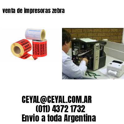 venta de impresoras zebra