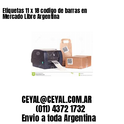 Etiquetas 11 x 18 codigo de barras en Mercado Libre Argentina