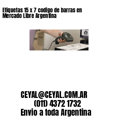 Etiquetas 15 x 7 codigo de barras en Mercado Libre Argentina