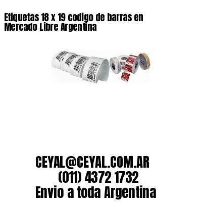 Etiquetas 18 x 19 codigo de barras en Mercado Libre Argentina