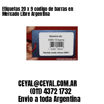 Etiquetas 20 x 9 codigo de barras en Mercado Libre Argentina
