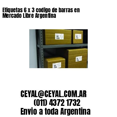 Etiquetas 6 x 3 codigo de barras en Mercado Libre Argentina