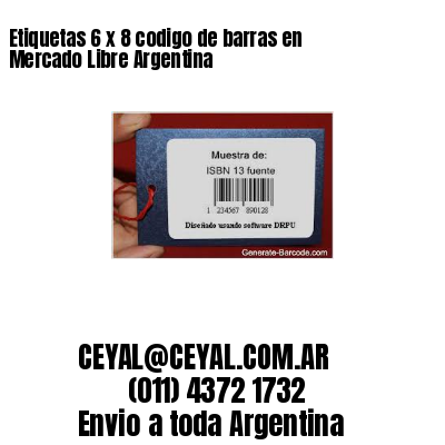 Etiquetas 6 x 8 codigo de barras en Mercado Libre Argentina