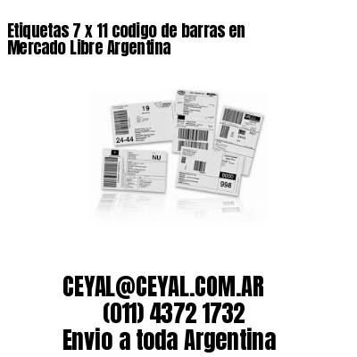 Etiquetas 7 x 11 codigo de barras en Mercado Libre Argentina