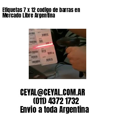Etiquetas 7 x 12 codigo de barras en Mercado Libre Argentina