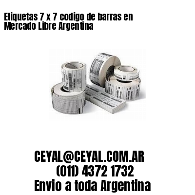 Etiquetas 7 x 7 codigo de barras en Mercado Libre Argentina