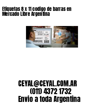 Etiquetas 8 x 11 codigo de barras en Mercado Libre Argentina