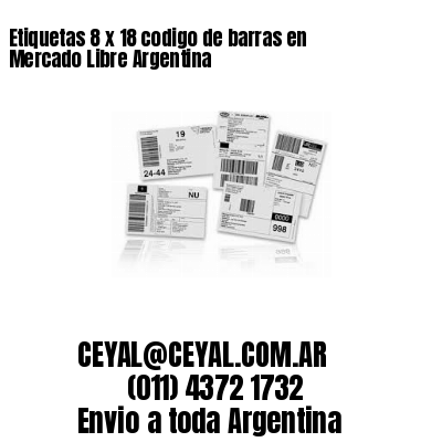 Etiquetas 8 x 18 codigo de barras en Mercado Libre Argentina