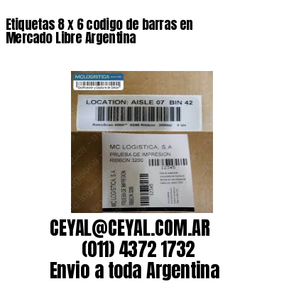 Etiquetas 8 x 6 codigo de barras en Mercado Libre Argentina
