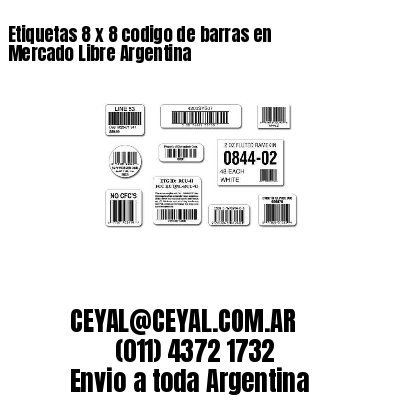 Etiquetas 8 x 8 codigo de barras en Mercado Libre Argentina