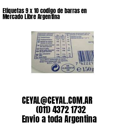 Etiquetas 9 x 10 codigo de barras en Mercado Libre Argentina