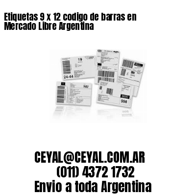 Etiquetas 9 x 12 codigo de barras en Mercado Libre Argentina