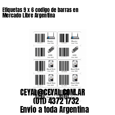 Etiquetas 9 x 6 codigo de barras en Mercado Libre Argentina