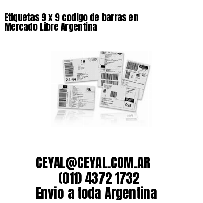 Etiquetas 9 x 9 codigo de barras en Mercado Libre Argentina
