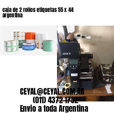 caja de 2 rollos etiquetas 55 x 44 argentina