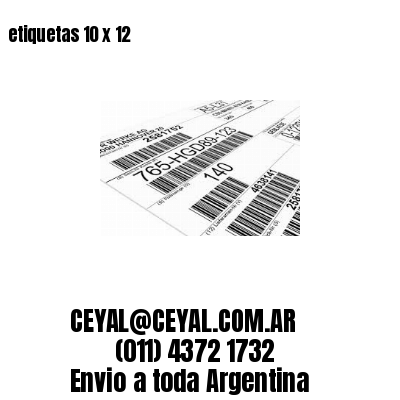etiquetas 10 x 12