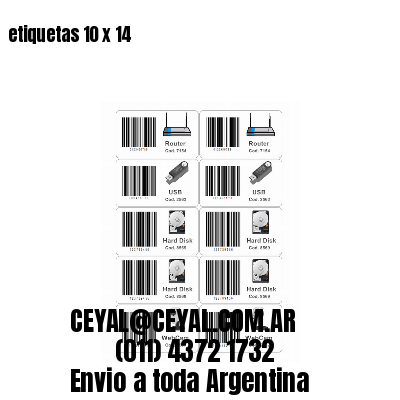 etiquetas 10 x 14