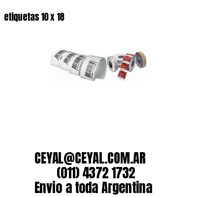 etiquetas 10 x 18