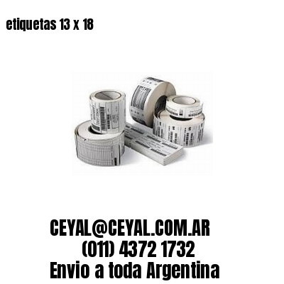 etiquetas 13 x 18