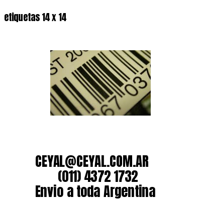 etiquetas 14 x 14